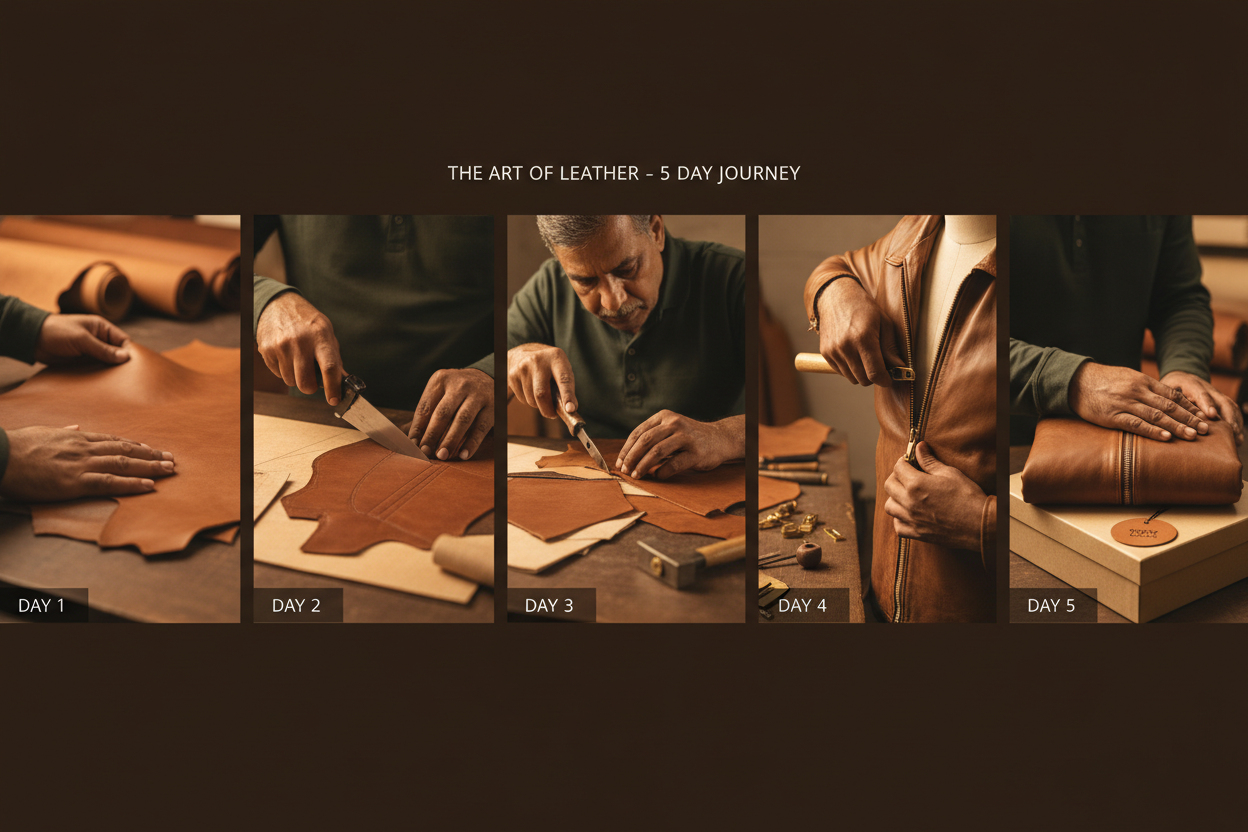 How Your Kamercio Jacket is Made: 4-5 Days from Indian Workshop to Your Door Worldwide