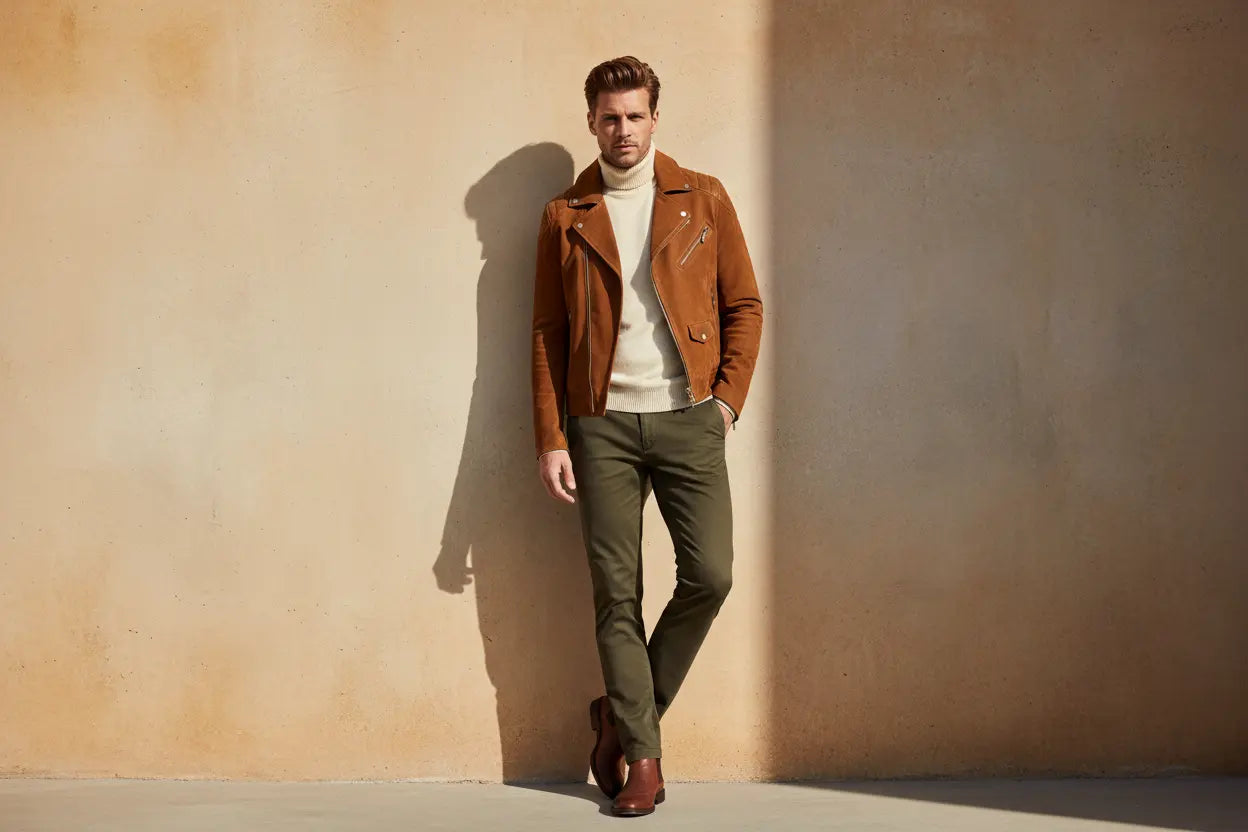 Men's Suede Jacket Guide 2026: Biker, Bomber & Western Styles