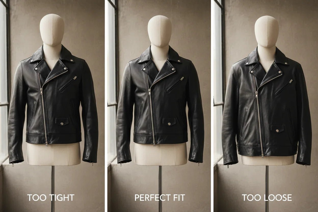 Leather Jacket Fit Guide: Should Your Leather Jacket Be Tight or Loose? - Kamercio