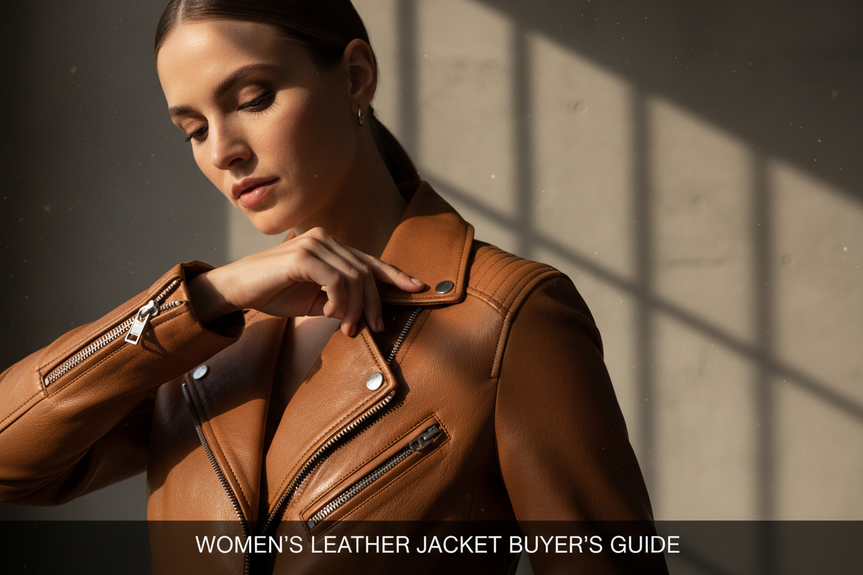 How to Choose the Perfect Women's Leather Jacket: Fit, Leather & Care