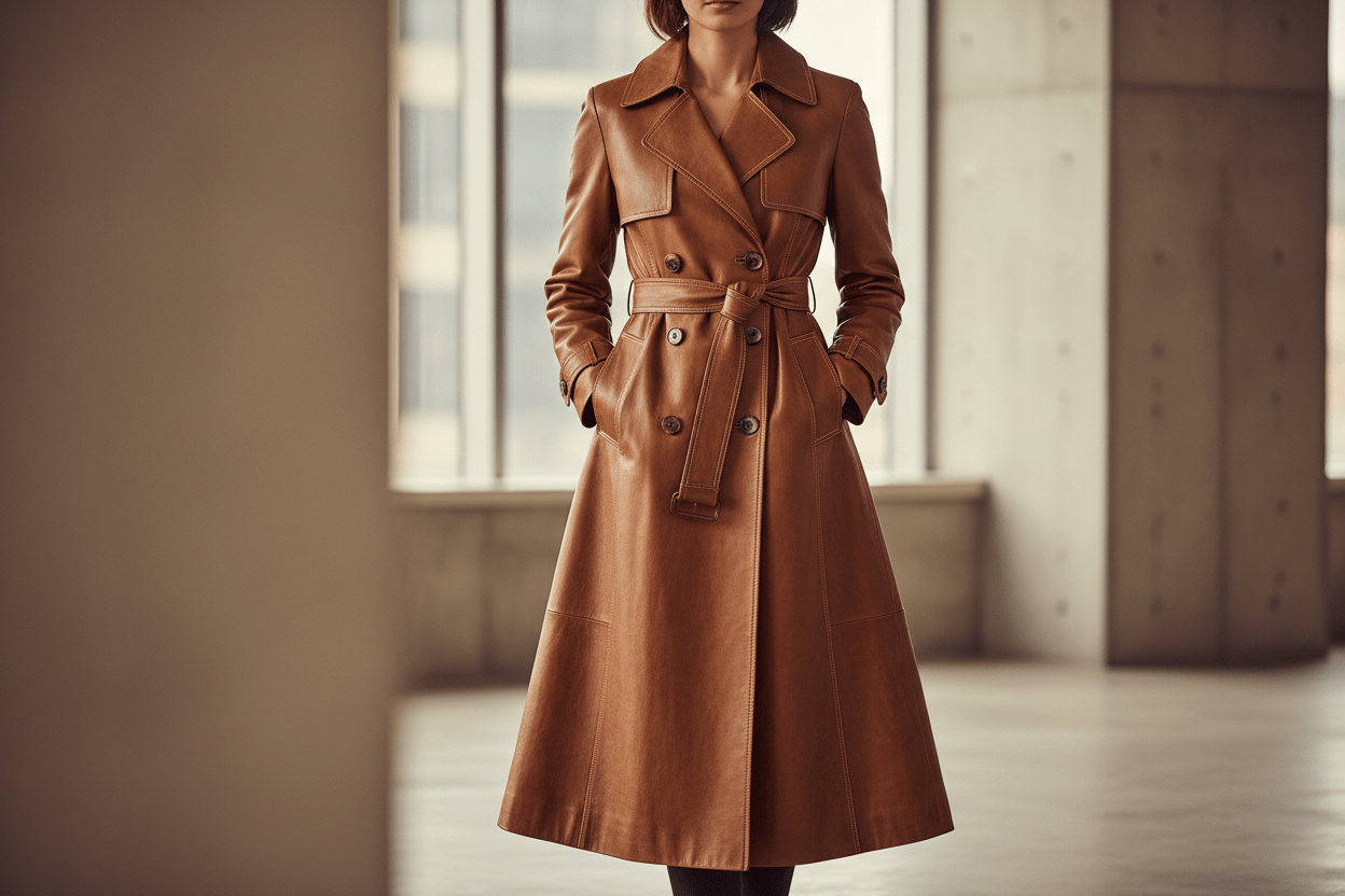 Women's Leather Trench Coats Ultimate Guide 2026: Styles, Colors & How to Choose - Kamercio