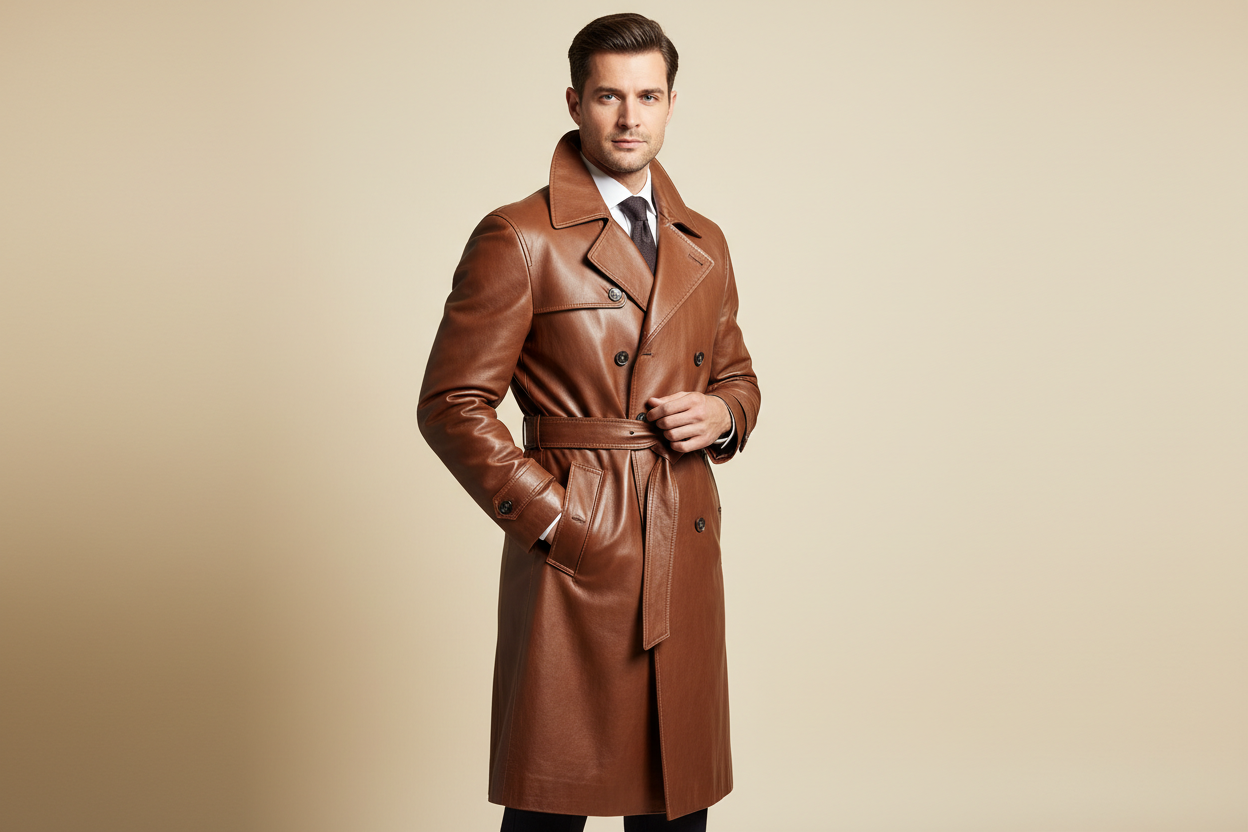 Mens Trench Coat - Kamercio