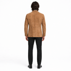 Men's Premium Brown Suede Original Leather Blazer