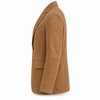 Men's Premium Brown Suede Original Leather Blazer