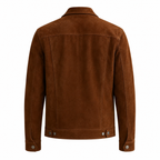 Men's Brown Original Suede Leather Shirt — Premium Leather