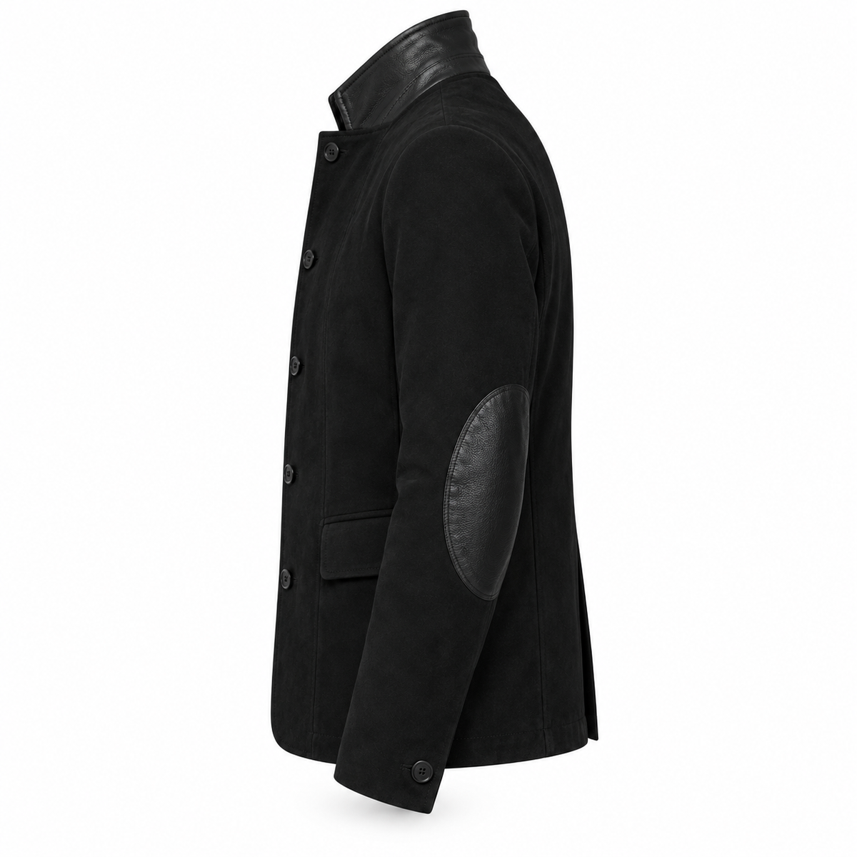 Men Black Original Suede Leather Premium Blazer