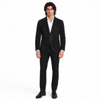Men Premium Black Suede Original Leather Blazer