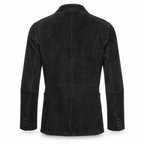 Men Premium Black Suede Original Leather Blazer