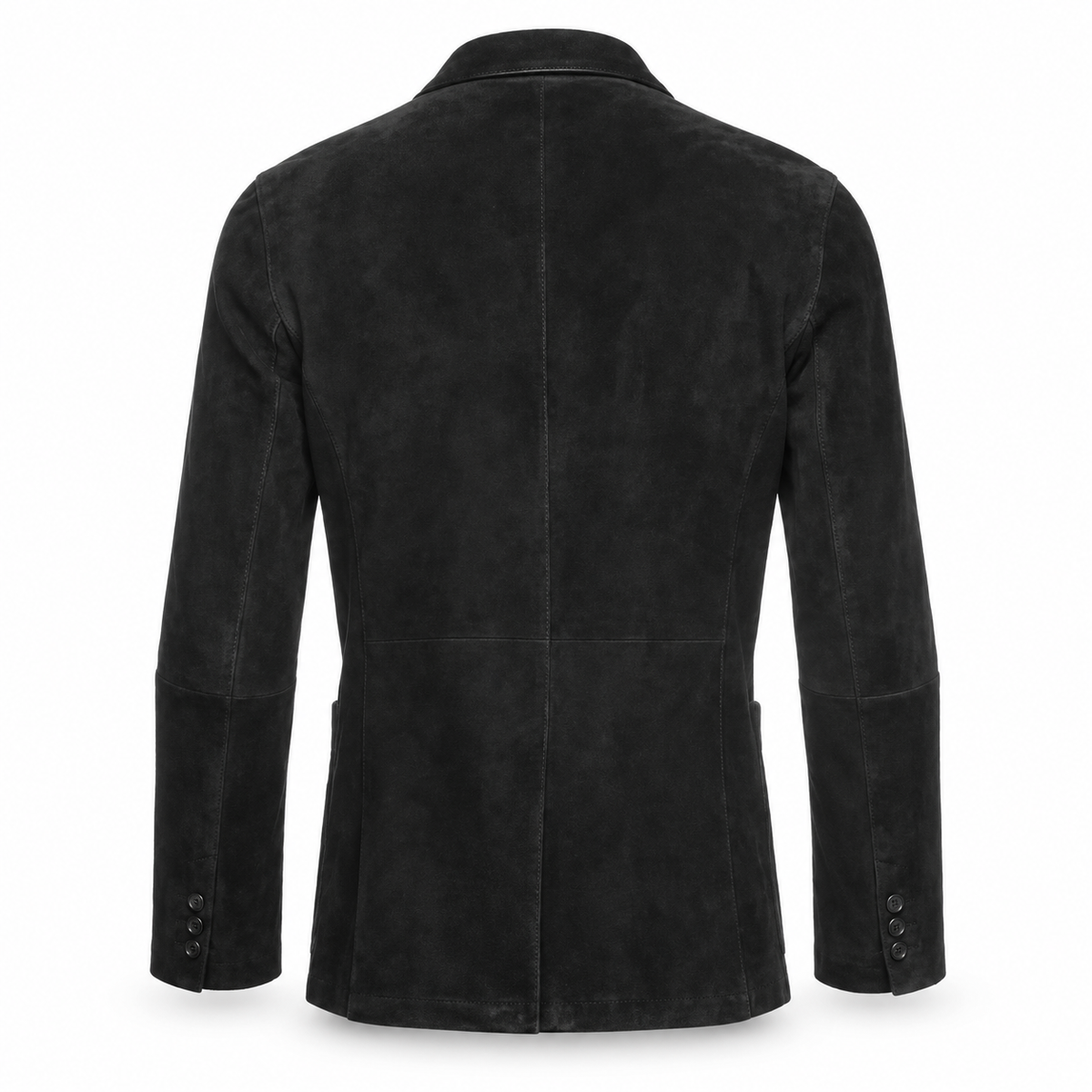 Men Premium Black Suede Original Leather Blazer
