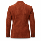 Men Brown Premium Suede Leather Original Blazer