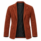 Men Brown Premium Suede Leather Original Blazer
