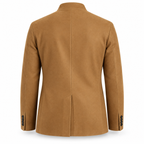 Men Brown Premium Suede Genuine Leather Original Blazer