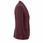 Men Premium Burgundy Original Suede Leather Blazer