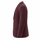 Men Premium Burgundy Original Suede Leather Blazer