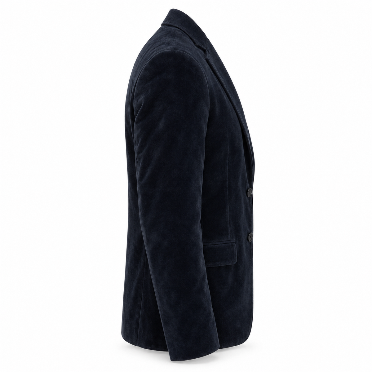 Men Navy Blue Premium Original Suede Leather Blazer