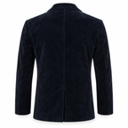 Men Navy Blue Premium Original Suede Leather Blazer