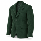 Men Premium Green Suede Original Leather Blazer