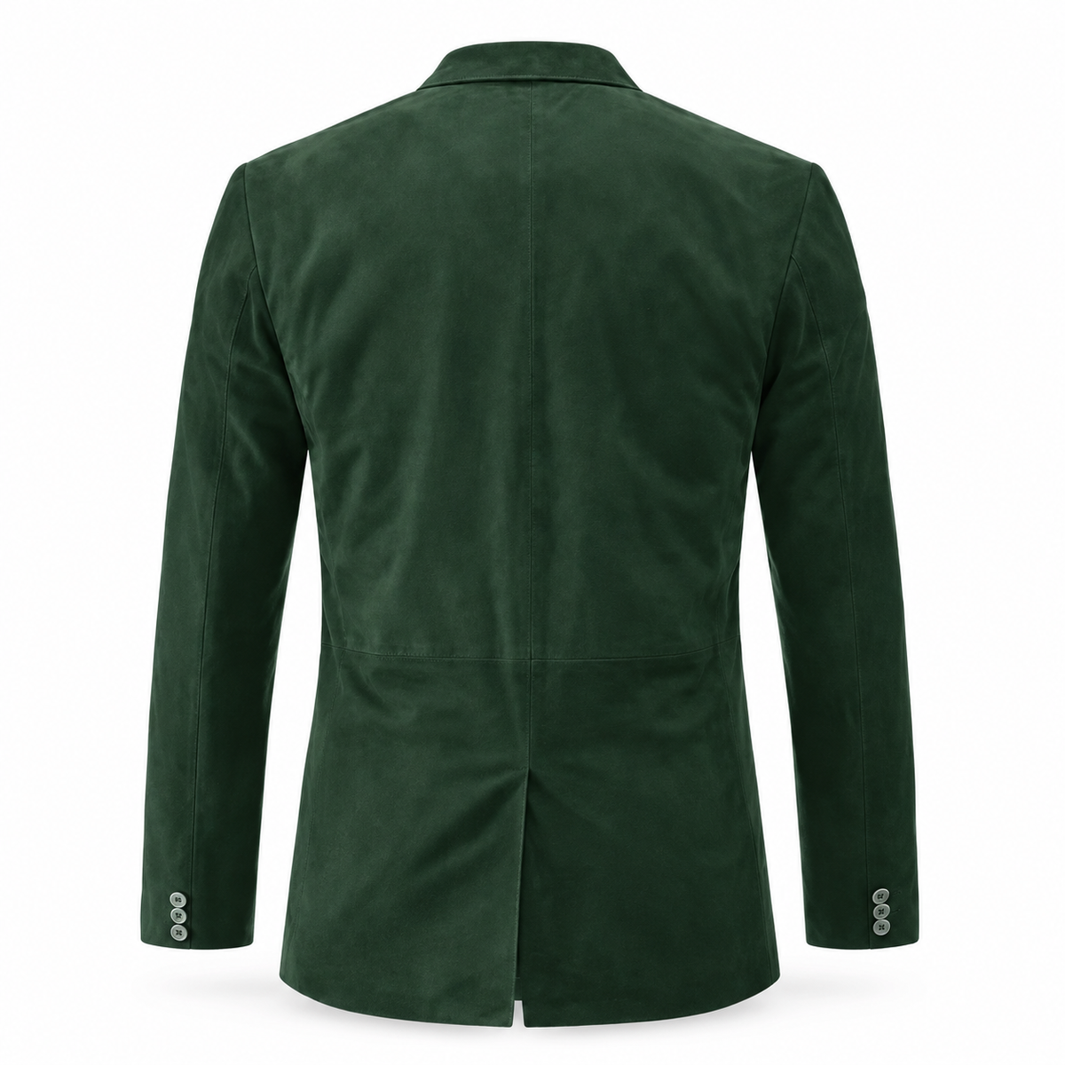 Men Premium Green Suede Original Leather Blazer