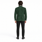 Men Premium Green Suede Original Leather Blazer
