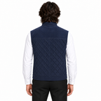 Men's Navy Blue Original Suede Leather Premium Vest Coat