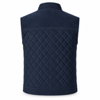 Men's Navy Blue Original Suede Leather Premium Vest Coat