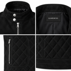 Men's Black Suede Premium Original Leather Vest Coat