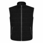 Men Black Premium Original Suede Leather Vest Coat