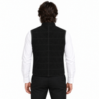 Men Black Premium Original Suede Leather Vest Coat