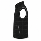Men Black Premium Original Suede Leather Vest Coat