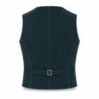 Men's Premium Navy Blue Original Suede Leather Vest Coat
