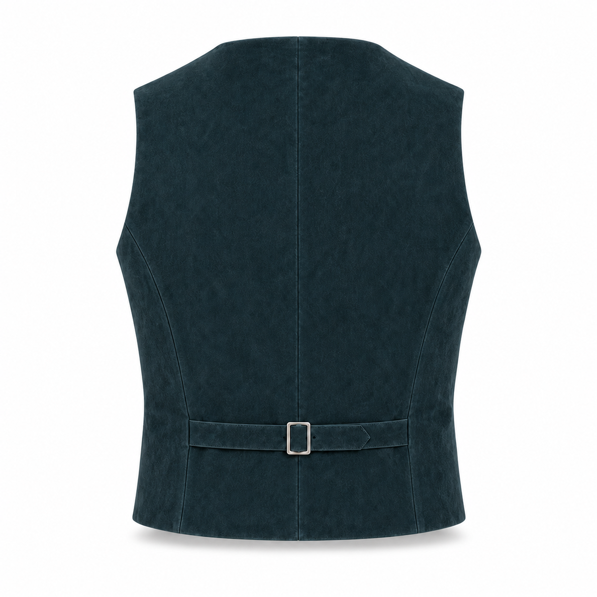 Men's Premium Navy Blue Original Suede Leather Vest Coat