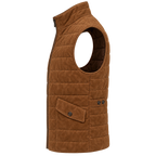 Men's Premium Brown Original Suede Leather Vest Coat