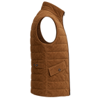 Men's Premium Brown Original Suede Leather Vest Coat