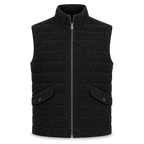 Men's Premium Black Original Suede Leather Vest Coat