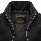 Men's Premium Black Original Suede Leather Vest Coat