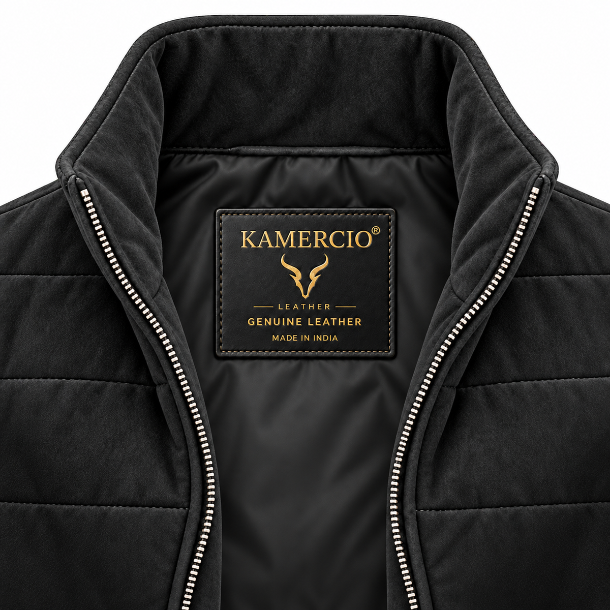 Men's Premium Black Original Suede Leather Vest Coat