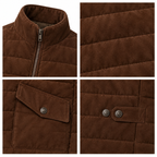 Men's Premium Dark Brown Original Suede Leather Vest Coat