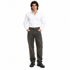 Men’s Premium Original Grey Suede Leather Pant