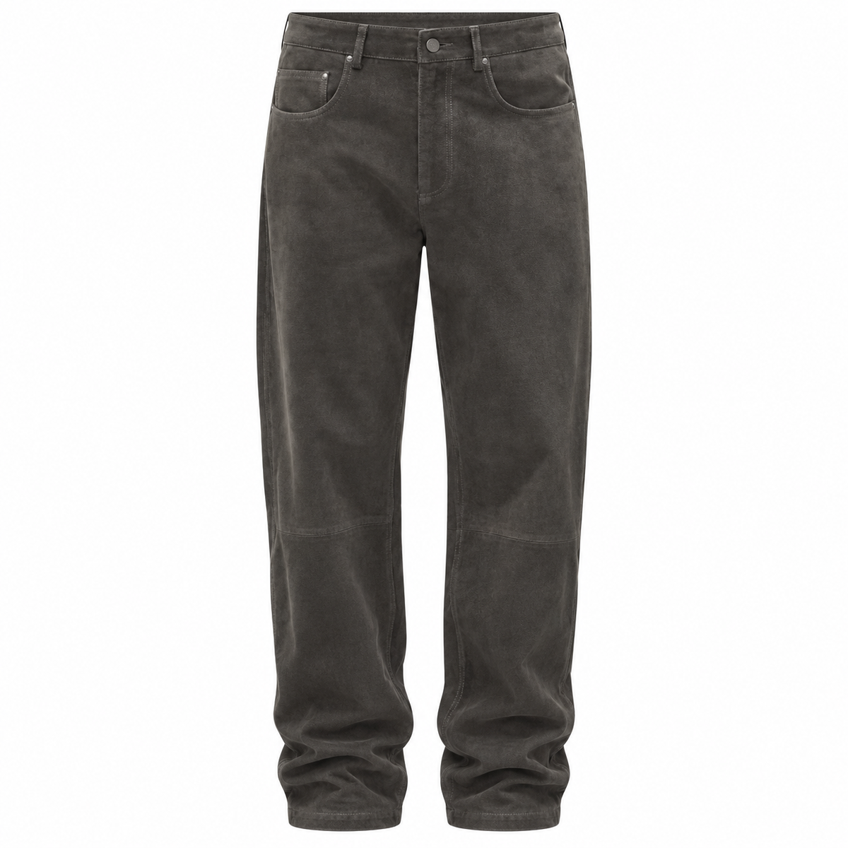 Men’s Premium Original Grey Suede Leather Pant