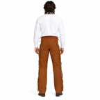 Men Premium Brown Suede Original Leather Fringe Pant