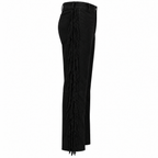Men Premium Original Black Suede Leather Fringe Pant