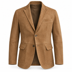Men's Premium Brown Suede Original Leather Blazer