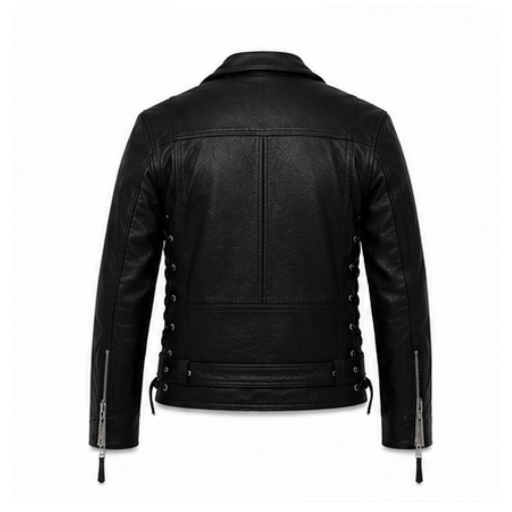 T2 Biker Leather Jacket — Iconic Motorcycle Style in Premium Leather