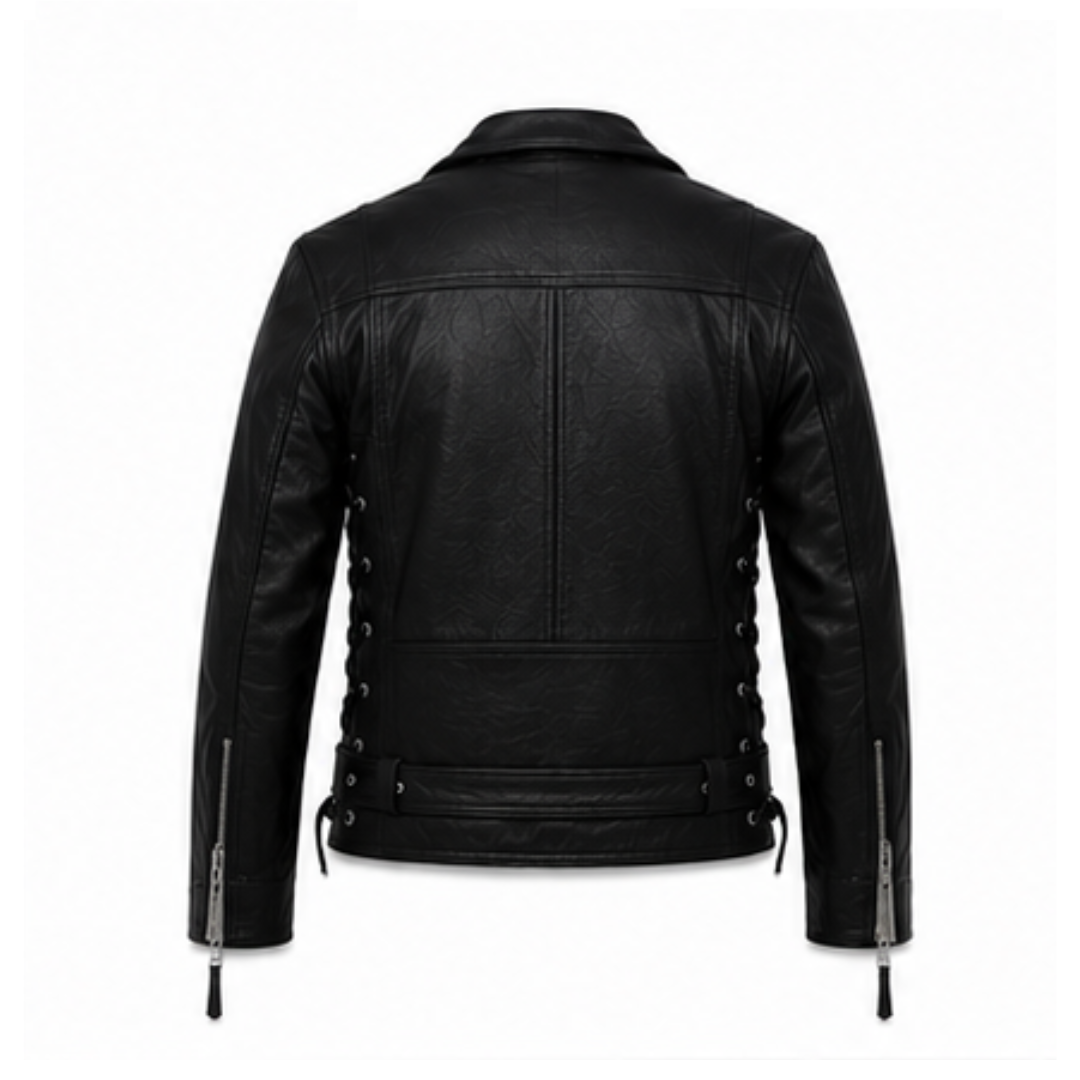 T2 Biker Leather Jacket — Iconic Motorcycle Style in Premium Leather