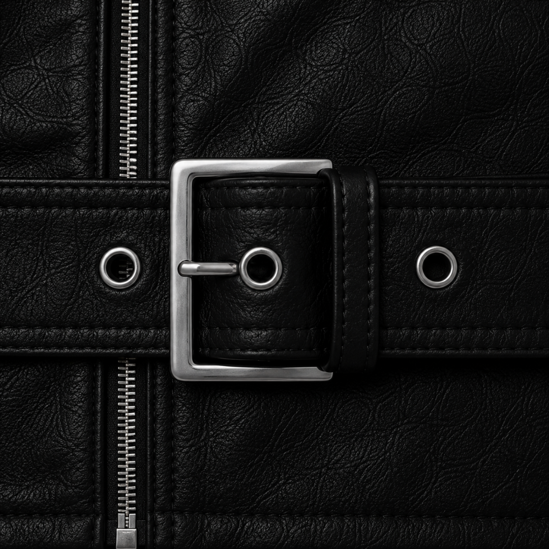 T2 Biker Leather Jacket — Iconic Motorcycle Style in Premium Leather