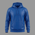 Men's Royal Blue Premium Lambskin Original Leather Pullover Hoodie