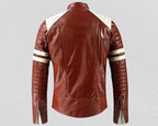Brad Pitt Fight Club Red Leather Jacket | Tyler Durden Jacket