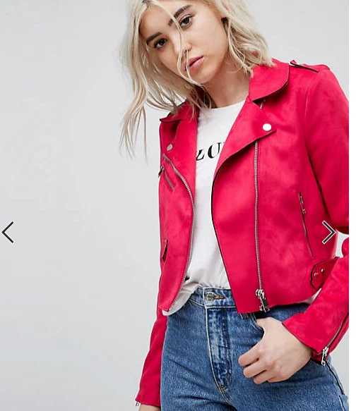 Women's Hot Pink Original Leather Biker Jacket - Premium Fuchsia Moto Style