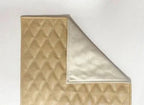 Premium Beige Quilted Headrest Recliner Cover - Full - Grain Original Leather - Kamercio