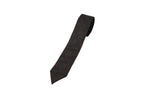 Premium Black Textured Leather Necktie - Full - Grain Original Leather Statement Accessory - Kamercio